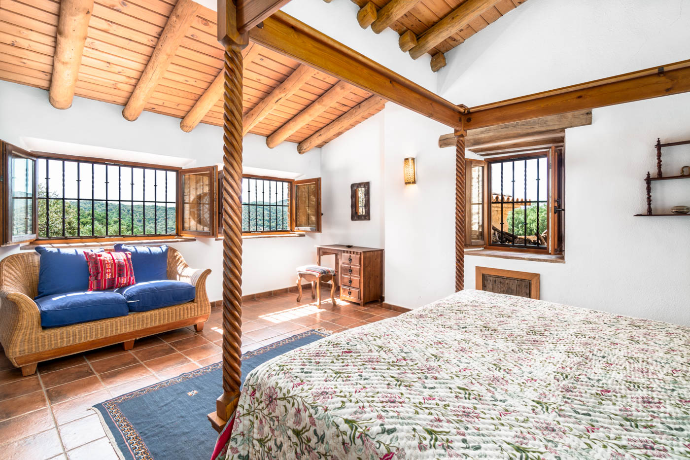 Overlooking the infinite woodlands